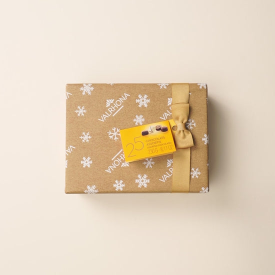 unboxing en vidéo ballotin chocolat valrhona