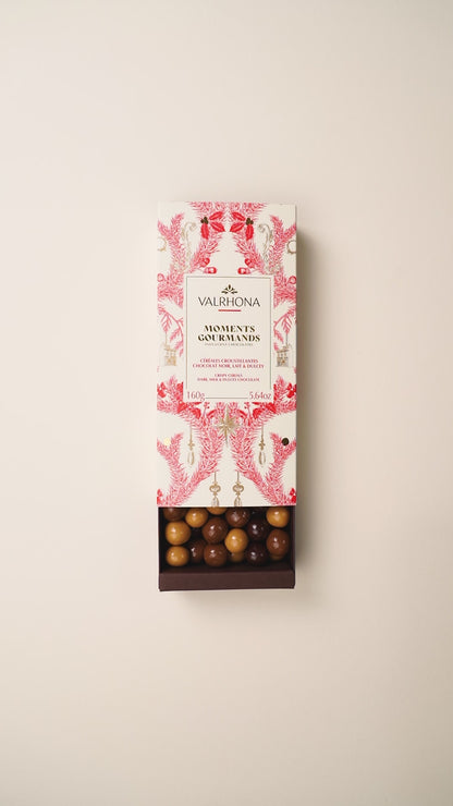 unboxing en vidéo coffret croustibilles valrhona