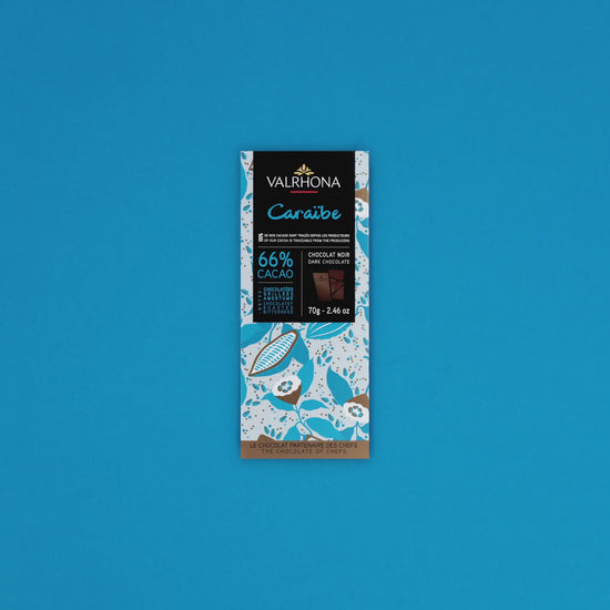 video stop motion tablette de chocolat noir caraibe valrhona