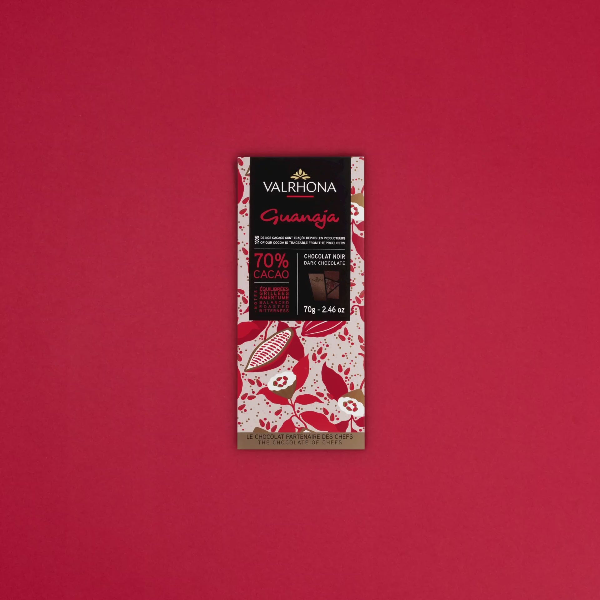 stop motion video tablette de chocolat noir guanaja valrhona
