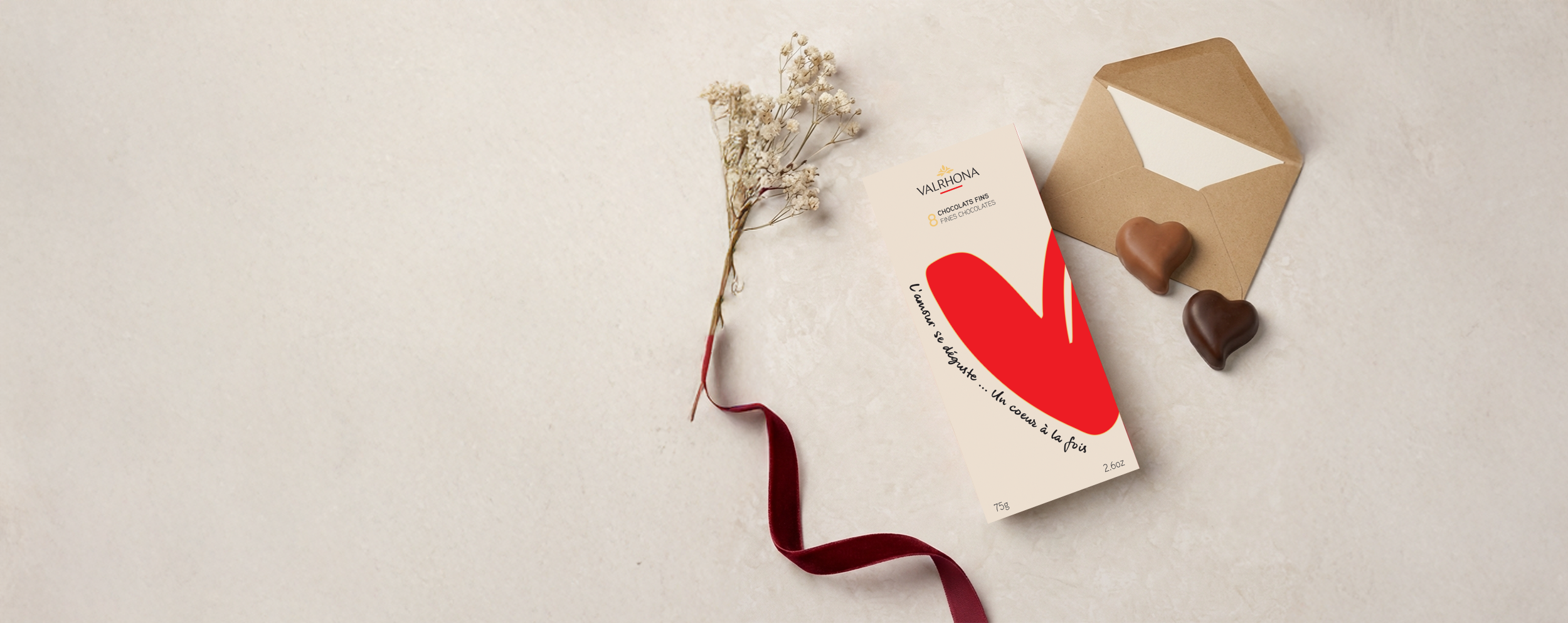 coffret coeur saint valentin en chocolat